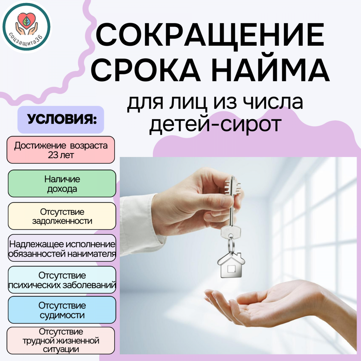 Как сократить срок действия договора найма жилого помещения, если ты получил жилье как ребёнок-сирота?